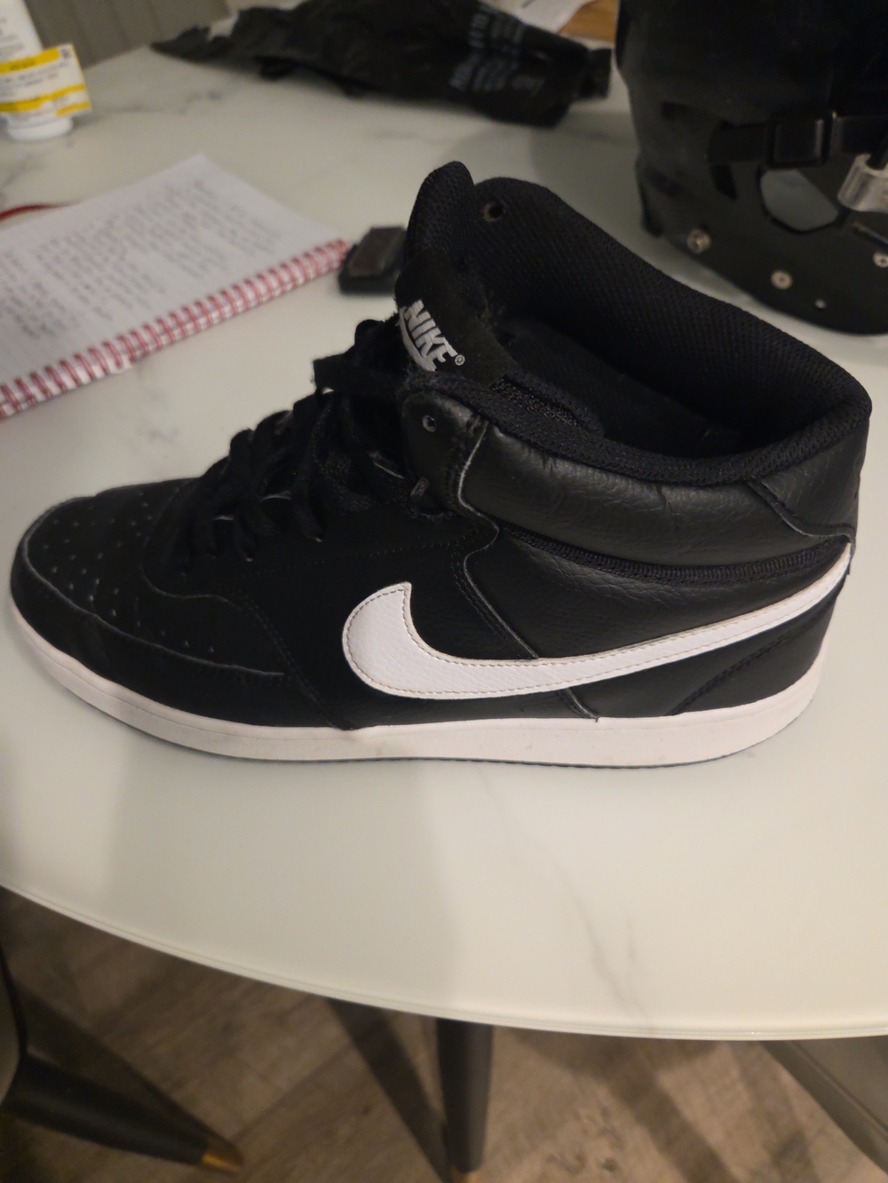 Nike Black & White High-Top Sneakers